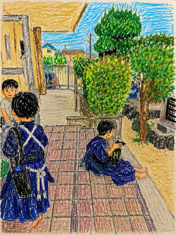 📸 @shinji_marosan ×4皆様おはようございます😊今朝は起きれずウォーキングおサボり😅もう少ししたら  稽古へ昨日8/29は所属道場で稽古2026年205回目大人時間の稽古はなく子供時間のみ前半は初めてさん組の指導補助最後はまわり稽古の元立ち僕の場合は互角稽古ですけど🤣夜は暑気払い兼昇段審査合格祝い🍻 #剣道原文 #剣道