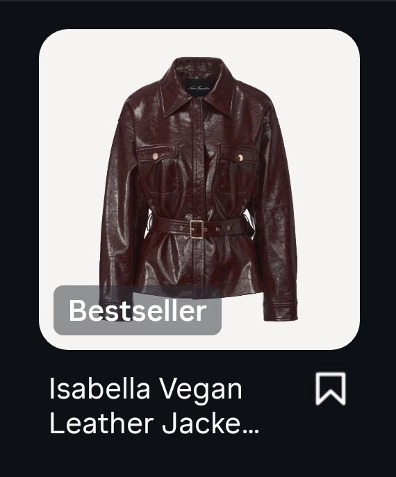 📸 @YEJIDataBase ×2was spotted wearing an Isabella Vegan leather jacket at the airport, and nanajacqueline posted it on Instagram.The jacket is currently listed as a Bestseller on the brand’s website🔥🔗