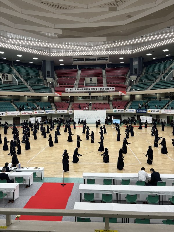📸 @ajkendof第18回 全日本都道府県対抗女子剣道優勝大会本日、日本武道館で開催いたします