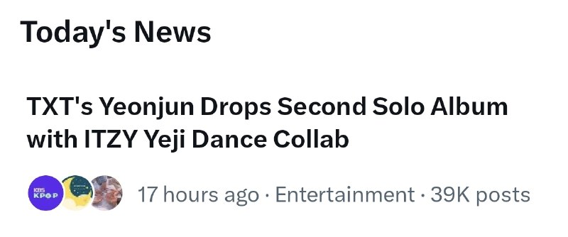 📸 @YEJIDataBaseX Trending News：TXT's Yeonjun Drops second solo album with ITZY  dance collab #YEJI #ITZY #있지 #예지 #イェジ #옞덩봤덩原文 #黄礼志
