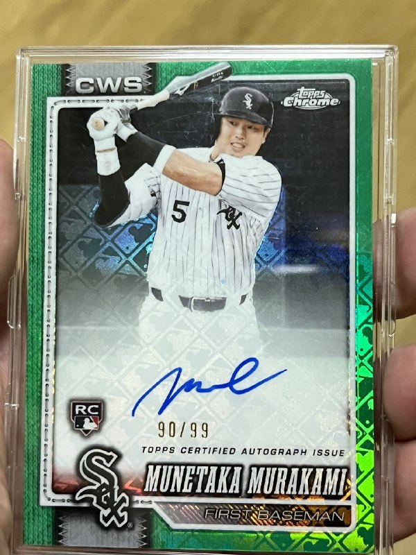 📸 @yone33150村上宗隆オートグラフサインカード引き当てました‼️ #topps #シカゴホワイトソックス #村上宗隆原文 #MLB日本選手