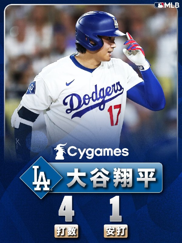 📸 @MLBJapan⚾️  が復帰後初出場！第1打席でさっそくヒットを放つ！レギュラーシーズン残り試合での活躍にも期待です🤩@Cygames_PR #大谷翔平 #本日の試合結果原文 #MLB日本選手