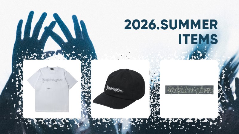 📸 サカナクション (X)SAKANACTION 2026 SUMMER ITEMSこのあと19時よりONLINE STOREにて一般販売を行います