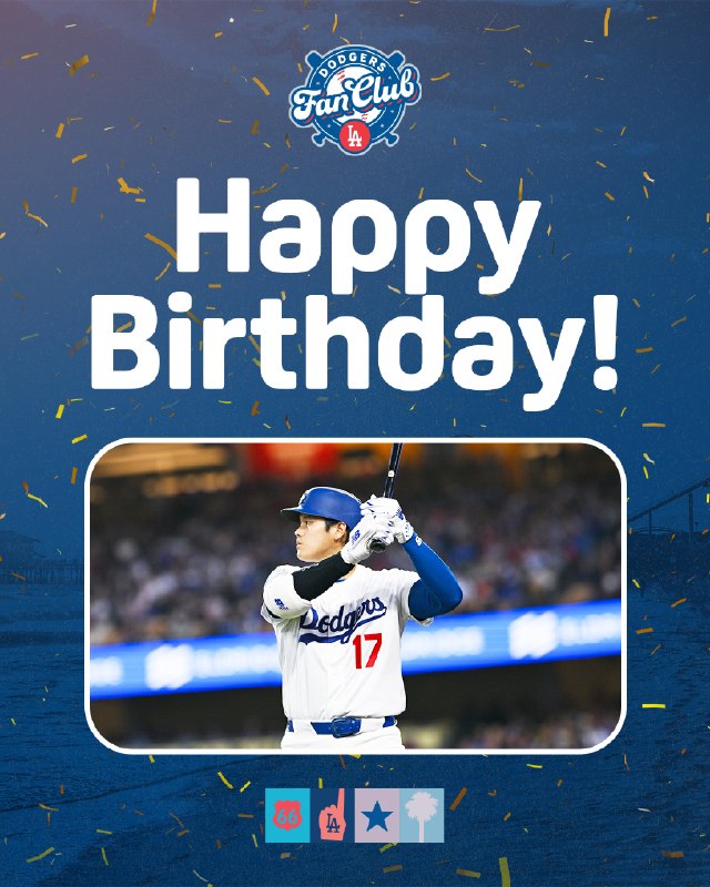 📸 @DodgersFCJP🎂Happy Birthday Shohei Ohtani!! #大谷翔平 #ドジャース #ドジャースファンクラブ原文 #MLB日本選手